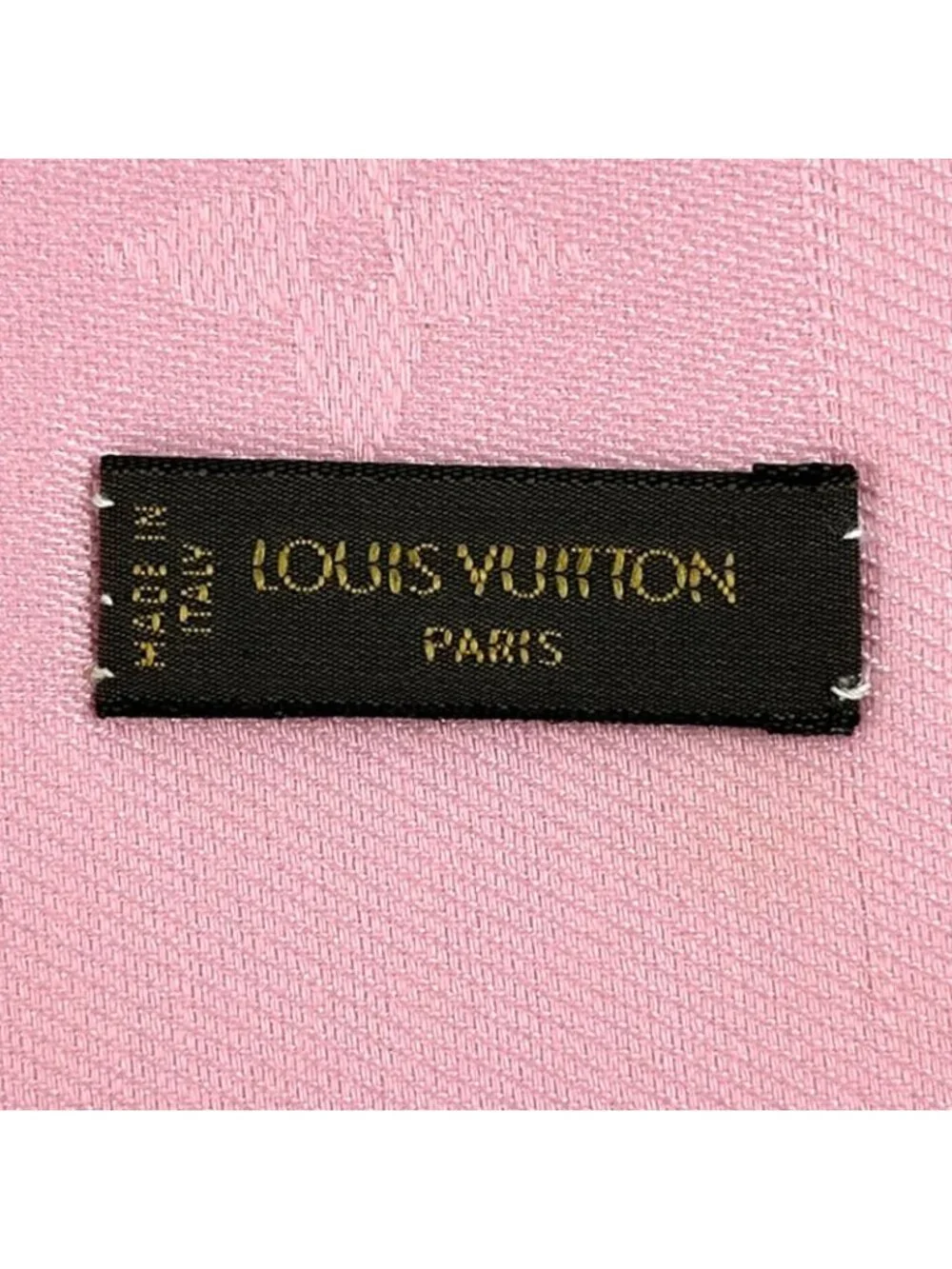 Louis Vuitton Scarf Shawl Monogram Silk Wool Rose Poudre - Picture 3 of 5